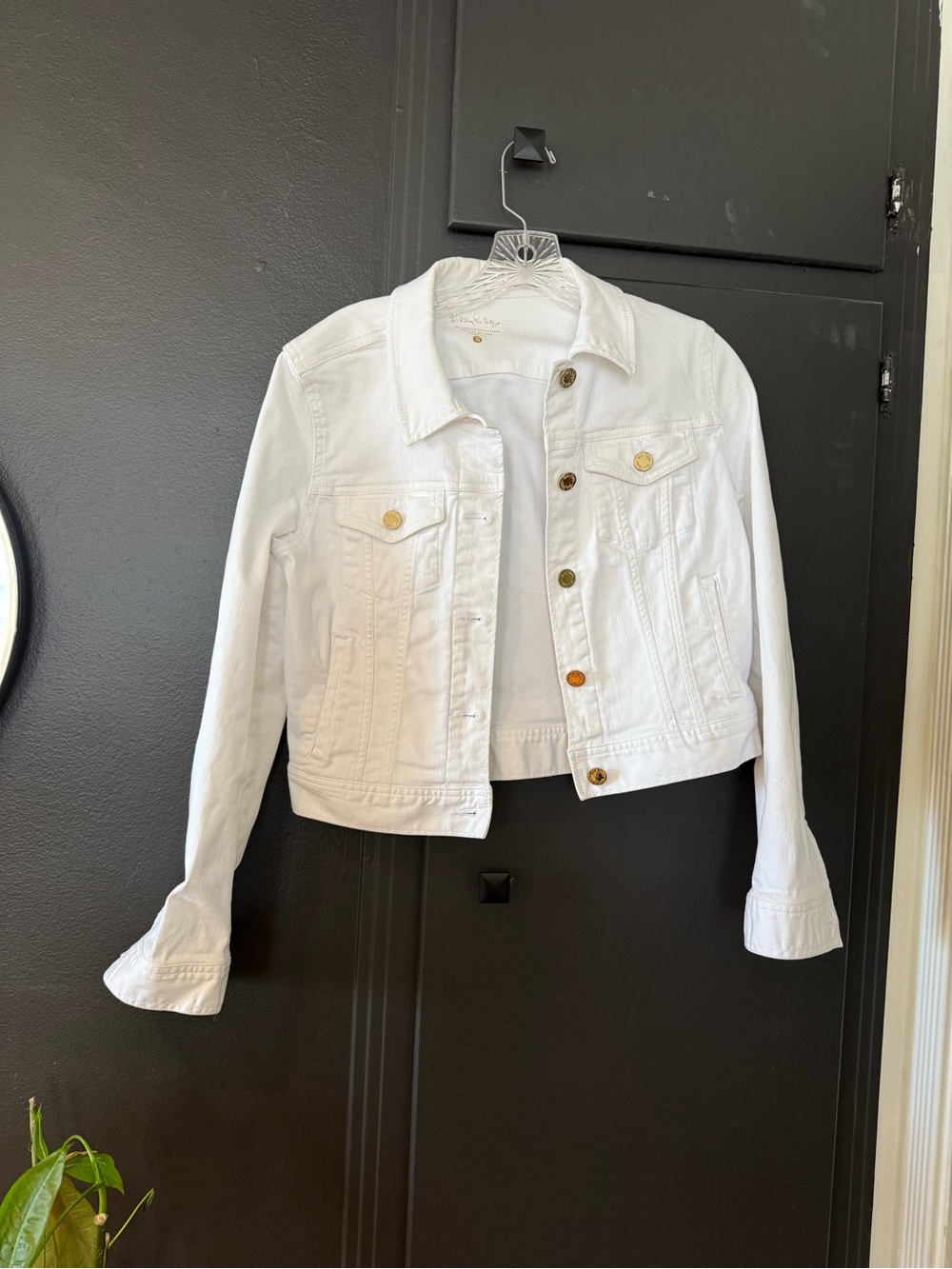 Lilly Pulitzer seaspray denim jacket - Picture 2 of 4